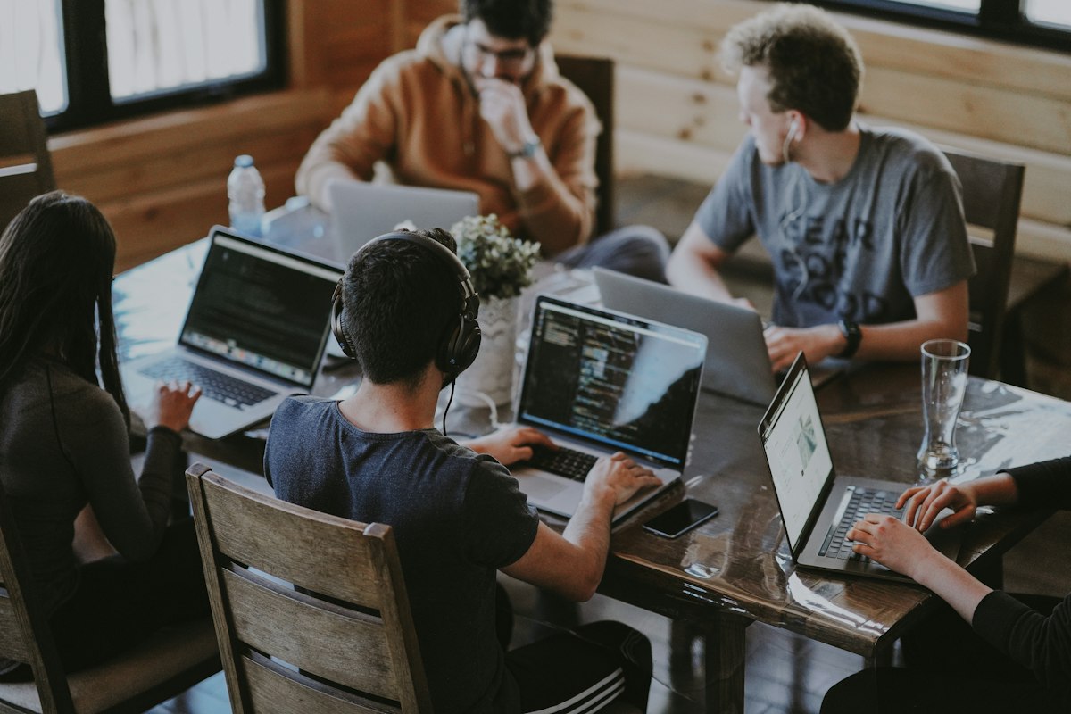 Team coding session